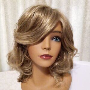 Gabor  Bouncy Beauty - Buttered Toast - Lace Front Left Mono Part Wig #1